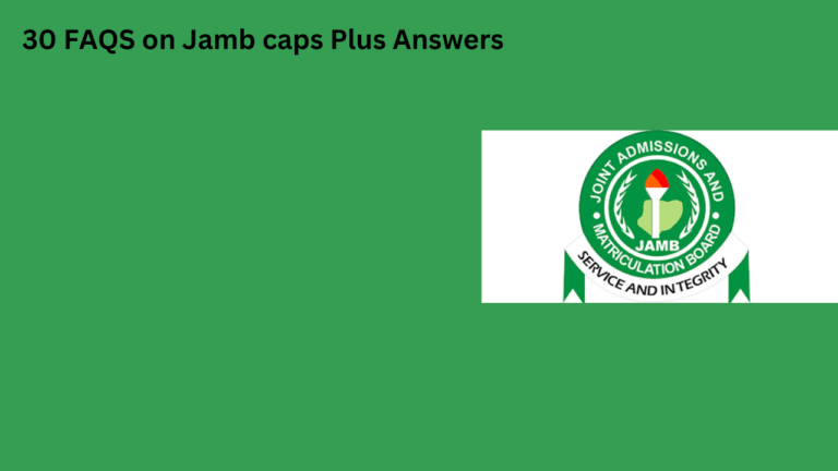 30 FAQS on Jamb caps Plus Answers
